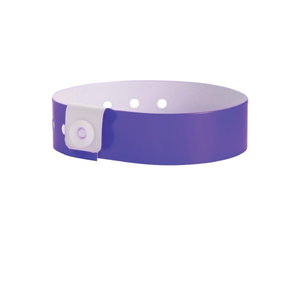 Nevs Wristband - Vinyl - Solid 3/4" x 10-3/16" Purple WB-0043 - main